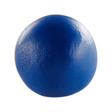 Boule de pâte polymère Cernit Opaline bleu translucide à l'aspect lisse et brillant sur fond blanc.