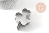 Emporte-pièce trèfle acier inoxydable 7.4cm, x1 (G11050)