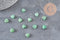 Cabochon coeur aventurine naturelle 8x8mm, x1 (G11044)