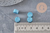 Granulés cire bleu moyen nacré à cacheter, fourniture pour création sceaux personnalisés pour sceaux et invitations de mariage, x100 (G6213)