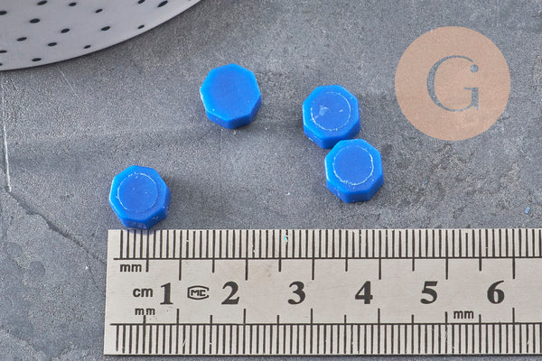 Granulés cire bleu à cacheter, fourniture pour création sceaux personnalisés pour sceaux et invitations de mariage, x100 (G4174)