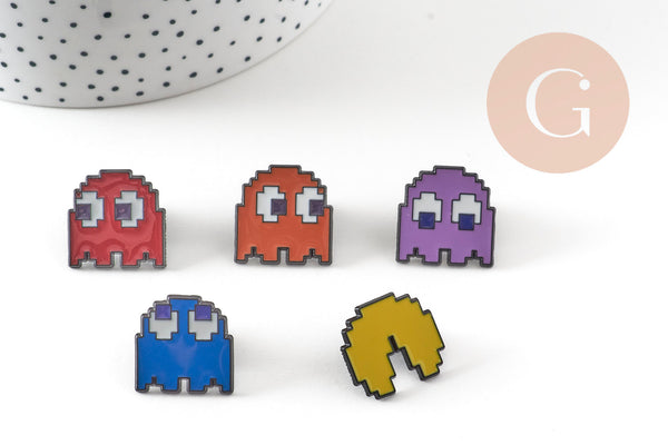 Broche pins Pac-Man Fantôme, x1 (G11074) VALIDE