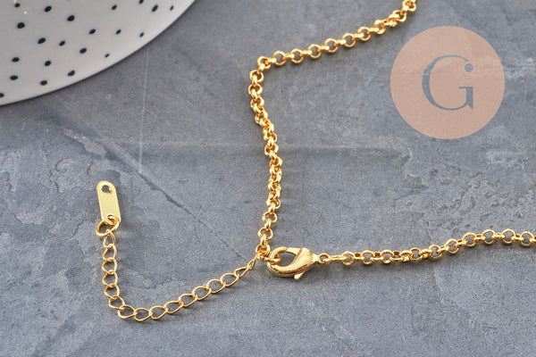 Collier pendentif locket papillon personnalisable cuivre doré zircons , x1 (G11069) VALIDE