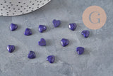 Cabujón corazón lapislázuli natural 8x8mm, x1 VÁLIDO