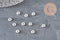 Perles intercalaires rondelles acier 304 inoxydable argenté 5mm, x10 (G11173)