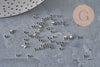 Cuentas aplastables latón platino 2x1.2mm, x1 gramo VÁLIDO