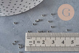 Cuentas aplastables latón platino 2x1.2mm, x1 gramo VÁLIDO