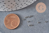 Crimp Beads Washer Round 316 Stainless Steel Platinum 1.9mm, x50 (G11210)