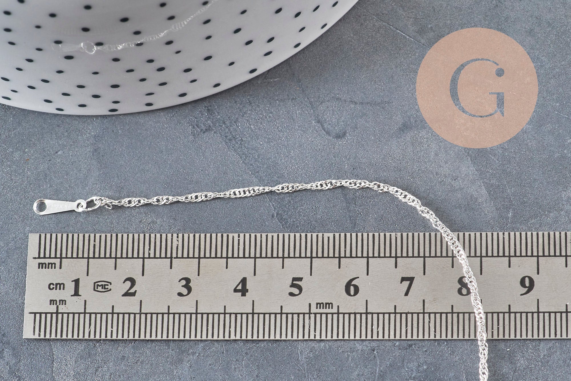 Necklace Singapore Chain Stainless Steel Silver 2mm/43cm, x1 VALID