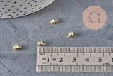 Enganche de goma para colgante de latón dorado 6.5x3.5mm, x10 VÁLIDO