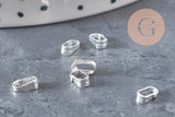 Grande bélière acier 304 inoxydable argenté 5.5mm, x10 (G11266)