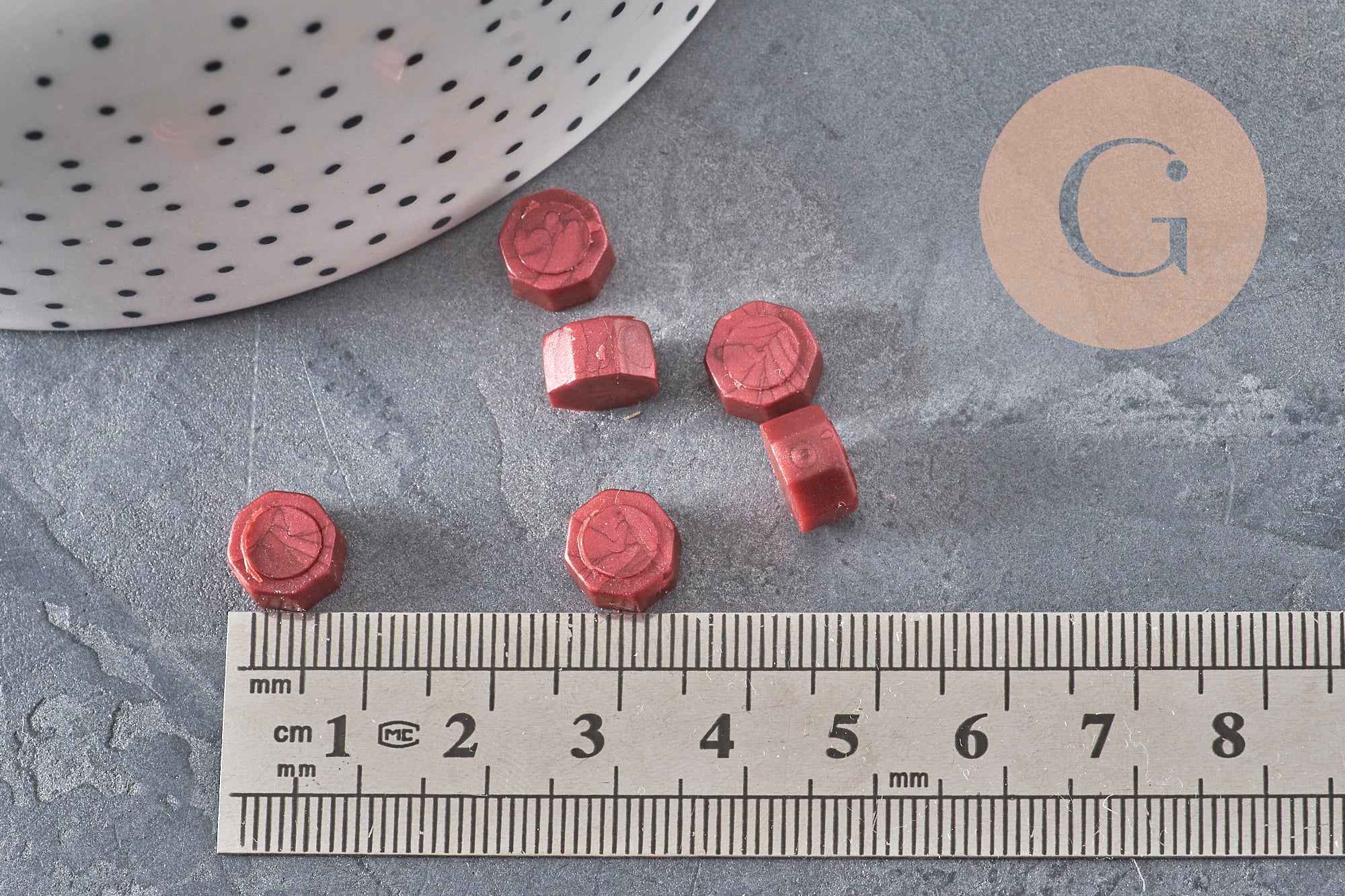 Bordeaux Sealing Wax Pellets, Custom Seal Making Supplies for DIY Wedding Seals and Invitations, x100 (G3281)