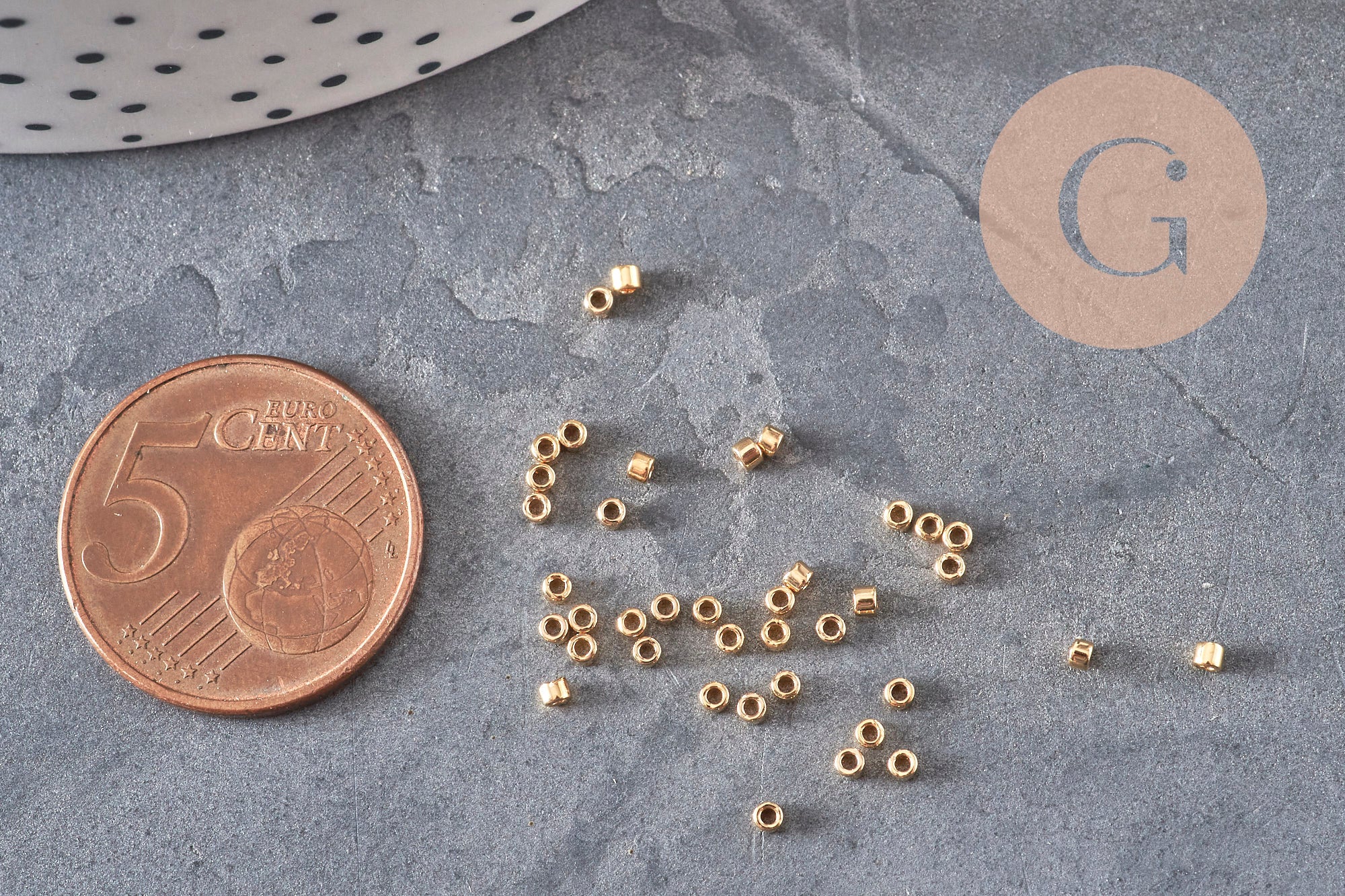 Miyuki Delica Beads 11/0 DB0034 - 24kt Gold Light Plated, x5gr VALID (G11296)