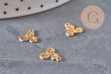 Colgante trisquel acero inoxidable 304 chapado en oro de 18 quilates 10 mm, x1 VÁLIDO