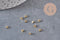 Raw gold-plated brass triangle spacer beads 3mm x10 VALID