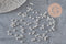 Perles rondes intercalaire acier 304 inoxydable argenté 3mm, x10 (G11349)