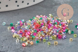 Perles rocaille tube verre multicolore transparent silver lined 1.5-2mm, x1 Sachet 8g (G11404)-Perles-Gingerlily Perles