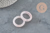 Bague quartz rose naturel 17-21mm, x1 (G11411)