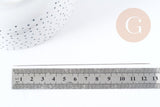 Aiguille de perlage acier inoxydable 125x0.3mm, x1 (G8938)