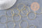 Anneaux créoles laiton doré 35mm,boucles oreilles x 20-50 (G1332)
