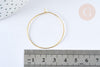 Anneaux créoles laiton doré clair 35mm,boucles oreilles, x20-50-100 (G7047)