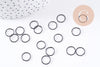 Anneaux ronds fer noir ouverts 10mm, x20 (1.9gr) (G2502)