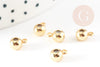 Attache bélière pour pendentif laiton doré 7mm, x5 (G9230)