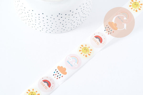 Autocollants Météo 25mm, x1 rouleau de 500 (G9002)