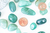 Aventurine naturelle brut roulée 16.5-29mm, x20 grammes (G5784)
