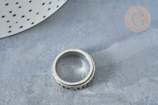 Bague anneau rotative acier 304 inoxydable anti-stress 17.5mm x1 (G8323)