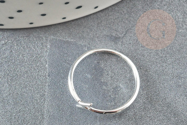 Bague fine éclair argent 925 massif 24mm, x1 (G9139)