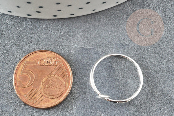 Bague fine éclair argent 925 massif 24mm, x1 (G9139)