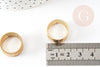 Bague laiton brut ouverture fermeture anneau 17mm, x1 (G1762)