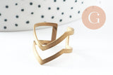 Bague réglable double pointe 19mm, x2 (G1486)