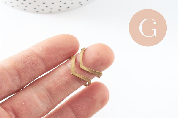 Bague réglable double pointe 19mm, x2 (G1486)