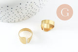 Bague réglable laiton, x2 (G0597)