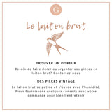 Chaine extension laiton brut 45mm, x5 (G11109)