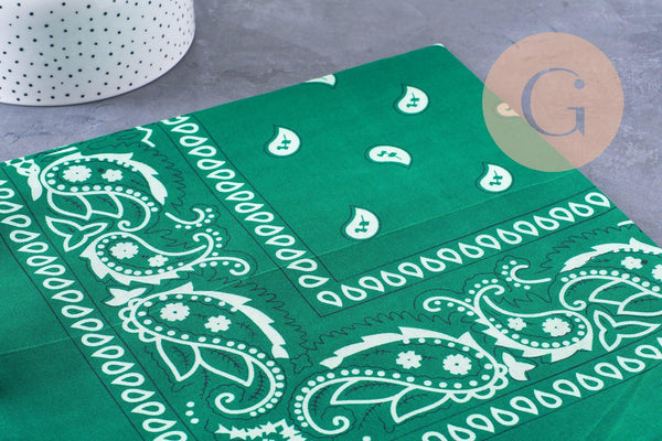 Bandana motif Cachemire Polyester 55cm, x1 (G10691)