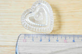 Boite à bijoux verre coeur 4.1cm, x1 (G4173)