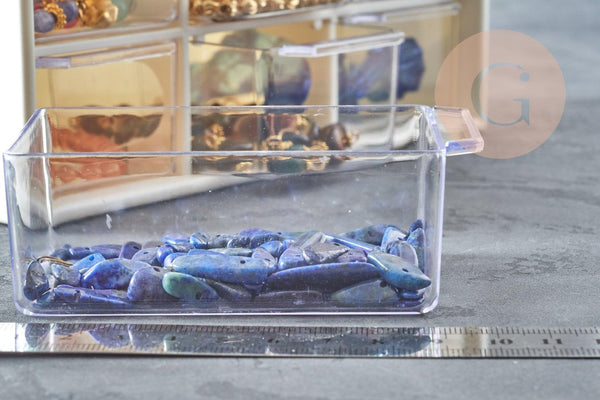 Boite rangement perles bijoux en plastique 9 tiroirs 19cm x1 (G8958)