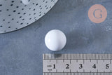 Bola carillon d'harmonie blanche 16mm, x1 (G5426)