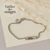 Bracelet gourmette personnalisée médaille à graver acier inoxydable 304 (ADN13)
