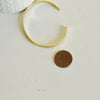 Bracelet jonc réglable laiton doré 16k 4mm-60mm, x1 (G0653)