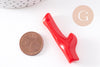 Branche corail acrylique rouge, perle acrylique, corail rouge, coquillage bijou,45mm,x5 (G0186)