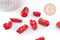 Branche corail naturel rouge foncé percée 25-70mm, x1 (G2667)