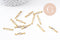 Breloque connecteur losange laiton brut 18mm, x10 (G0038)