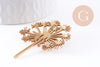 Broche Pissenlit Dandelion acier 201 inoxydable doré 52.5mm, x1 (G9925)