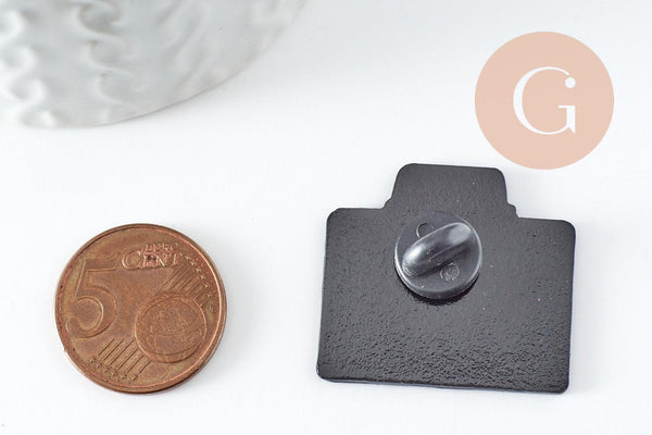 Broche pins radio émaillé 30.5mm, x1 (G9475)