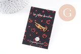 Broche pins trompette tuba zamac doré 29.5mm, x1 (G10159)