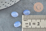 Cabochon agate violette, fournitures créatives, cabochon ovale, agate naturelle, pierre naturelle, cabochon Pierre,8 x 6mm, x1 G0450